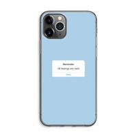 Reminder: iPhone 11 Pro Max Transparant Hoesje