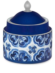 Dolce & Gabbana sucrier en porcelaine - Bleu