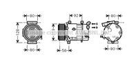 Ava Cooling Airco compressor CNAK255 - thumbnail