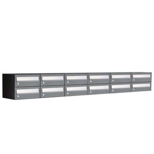 Allux Hive Set 6-Breed, 2-Hoog Antraciet - 40030065_6x2