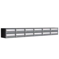 Allux Hive Set 6-Breed, 2-Hoog Antraciet - 40030065_6x2