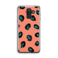 Pink Cheetah: Samsung Galaxy J8 (2018) Transparant Hoesje - thumbnail