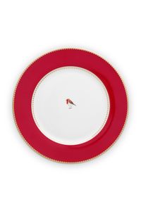 Pip Studio Love Birds Dinerbord Rood 26,5 cm
