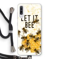 Let it bee: Samsung Galaxy A70 Transparant Hoesje met koord