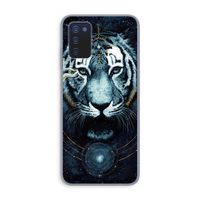 Darkness Tiger: Samsung Galaxy A03s Transparant Hoesje