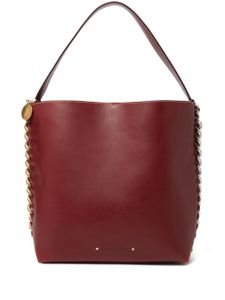 Stella McCartney sac cabas Frayme à plaque logo - Rouge