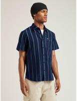 Petrol Men Shirt Short Sleeve Aop M-1050-sis428 Overhemd 5079 Dark Indigo