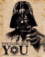 Poster Star Wars Classic Your Empire Needs You 40x50cm