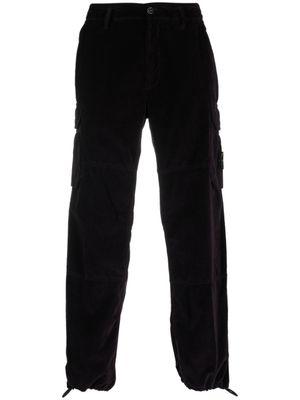 Stone Island Broek met logopatch - Paars