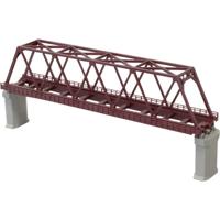 Rokuhan 7297042 Z Vakwerkbrug 1 spoor Z Rokuhan rails (met ballastbed) Donkerrood