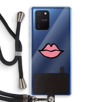 Kusje: Samsung Galaxy Note 10 Lite Transparant Hoesje met koord