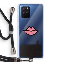 Kusje: Samsung Galaxy Note 10 Lite Transparant Hoesje met koord