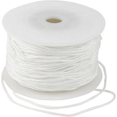 Creativ Company Polyester koord, dikte 1,8 mm, wit, 50 m/ 1 rol