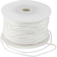 Creativ Company Polyester koord, dikte 1,8 mm, wit, 50 m/ 1 rol