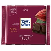 Chocolade Ritter Sport puur 100gr | 12 stuks