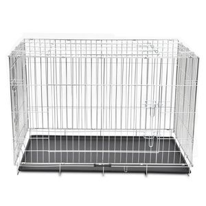 The Living Store Inklapbare Hondenbench - XXL - 121 x 74 x 83 cm - Duurzaam en Veilig - Met 3 Deuren