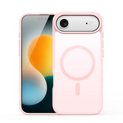 Dux Ducis Yind iPhone 17 Air hoesje - slanke backcover met MagSafe ondersteuning - Lichtroze