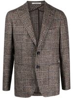 Tagliatore blazer boutonné à motif pied-de-poule - Marron