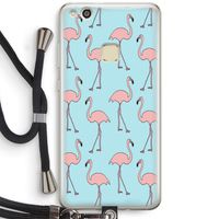 Anything Flamingoes: Huawei Ascend P10 Lite Transparant Hoesje met koord