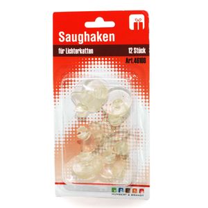 Zuignappen haakjes/ophanghaakjes - 12x stuks - 3,2 cm