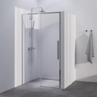 BRAUER Season nisdeur model B met schuifdeur helder glas 100x200 omkeerbaar incl. glascoating Season-Chroom