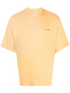 Marni t-shirt en coton à imprimé graphique - Orange