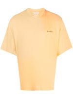 Marni t-shirt en coton à imprimé graphique - Orange