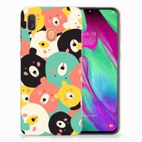 Samsung Galaxy A40 Telefoonhoesje met Naam Bears