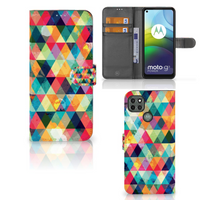 Motorola Moto G9 Power Telefoon Hoesje Geruit - thumbnail