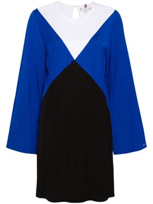 Tommy Hilfiger robe mi-longue à design colour block - Bleu