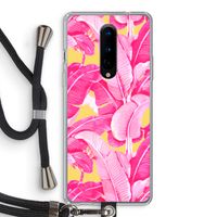 Pink Banana: OnePlus 8 Transparant Hoesje met koord