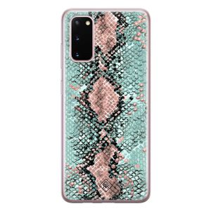 Samsung Galaxy S20 siliconen hoesje - Snake pastel