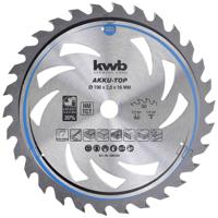 kwb 586554 Hardmetaal-cirkelzaagblad 190 x 16 x 1.3 mm Aantal tanden: 30 1 stuk(s)
