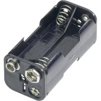 Goobay 11990 Batterijhouder Aantal cellen: 4 AAA (potlood) Drukknopaansluiting (l x b x h) 54.5 x 26 x 24.5 mm