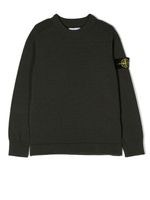 Stone Island Junior pull en maille à patch logo - Vert - thumbnail