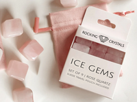 Ice Cubes Rose Quartz  (Set van 9)