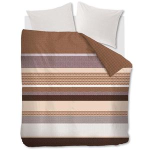 Beddinghouse Dekbedovertrek Hylke Mauve-2-persoons (200 x 200/220 cm)