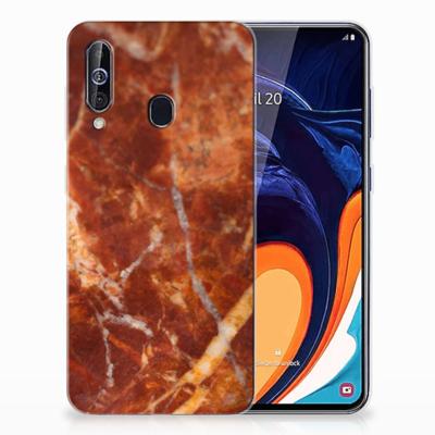 Samsung Galaxy A60 | TPU | Siliconen hoesje | Marmer Bruin
