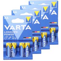 Varta Alkaline AA batterijen longlife power 1.5 V - pakje van 4x stuks - Penlites