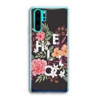 Hello in flowers: Huawei P30 Pro Transparant Hoesje