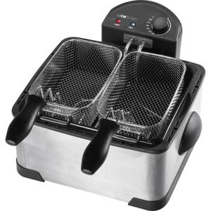 Clatronic FR 3195 Friteuse met dubbele koudezone 2000 W Met handmatige temperatuursinstelling RVS