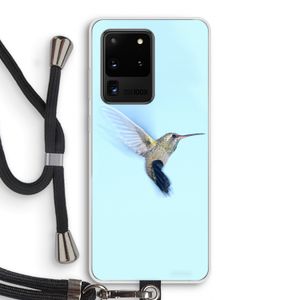 Kolibri: Samsung Galaxy S20 Ultra Transparant Hoesje met koord