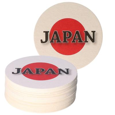 Bierviltjes Japan thema print - Landen - 25x stuks - karton - Supporters