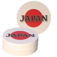 Bierviltjes Japan thema print - Landen - 25x stuks - karton - Supporters