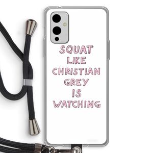 Christian Grey: OnePlus 9 Transparant Hoesje met koord