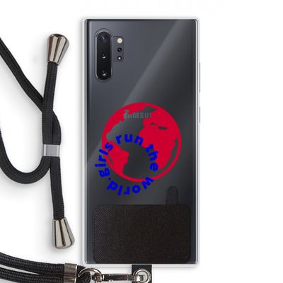 Run The World: Samsung Galaxy Note 10 Plus Transparant Hoesje met koord