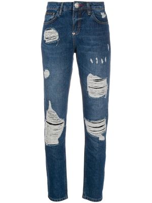 Philipp Plein jean slim Statement - Bleu