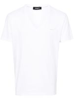 DSQUARED2 t-shirt en coton à plaque logo - Blanc