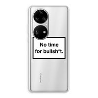 No time: Huawei P50 Pro Transparant Hoesje