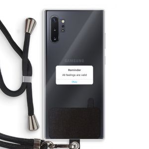 Reminder: Samsung Galaxy Note 10 Plus Transparant Hoesje met koord